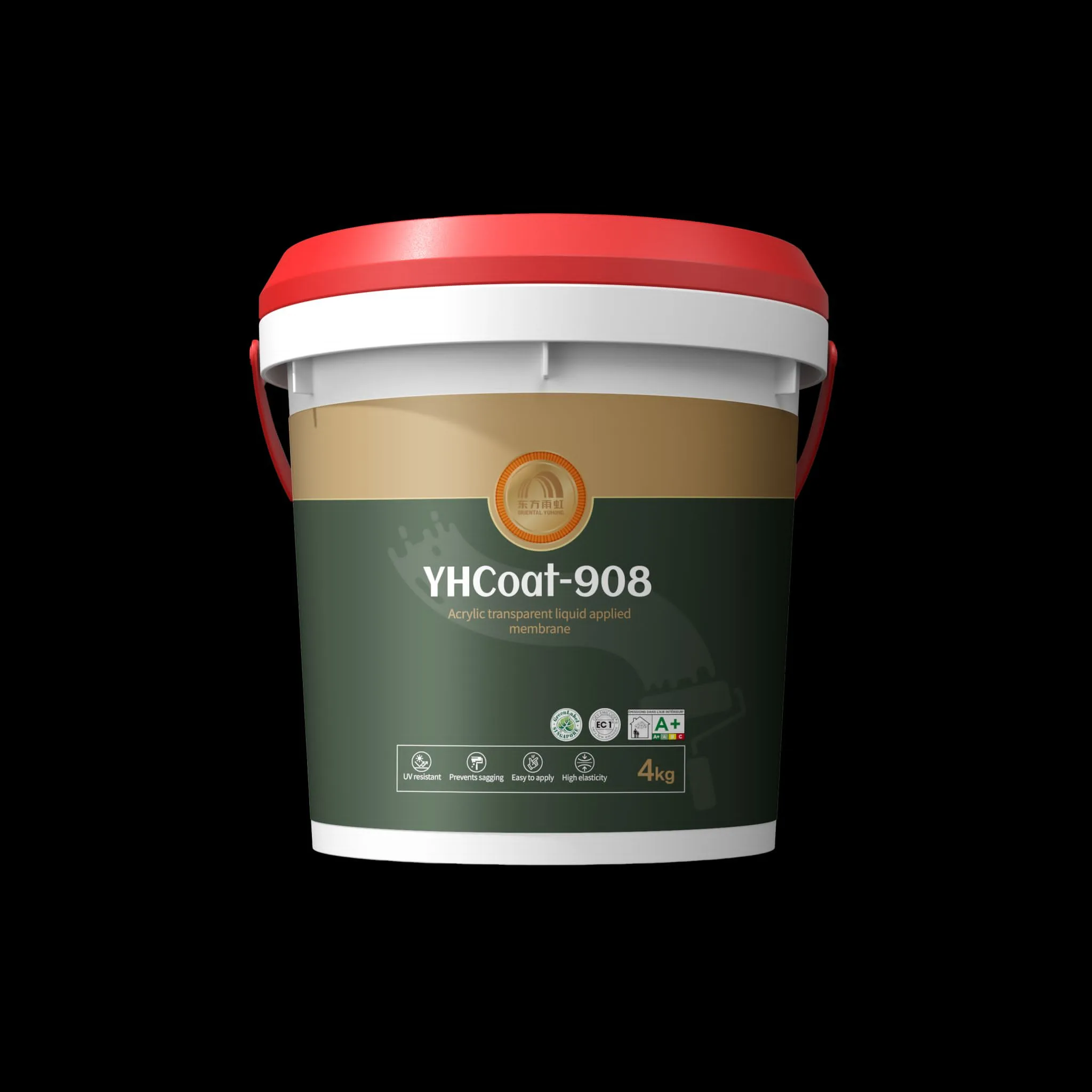 YHCoat-908 亞加力透明防水塗膜 4kg